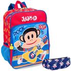 Kit Mochila Escolar Julius Jr Infantil Tam G Sestini Costas Estojo