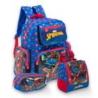 Kit Mochila Escolar Masculina Costas Spider Man + Lancheira - TOYS 2U