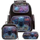 Kit Mochila Escolar Masculina Pantera Negra Vingadores Costa - TOYS 2U