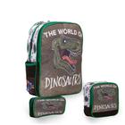 Kit Mochila Escolar Menino Dinossauro + Lancheira Térmica - TOYS 2U