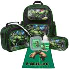 Kit Mochila Escolar Menino Incrivel Hulk com Itens Toys 2U