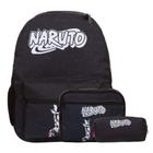 Kit Mochila Escolar Menino Juvenil Estampa Naruto Kurama