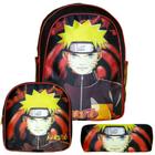 Kit Mochila Escolar Menino Naruto Shippuden Aulas Reforçada - TOYS 2U