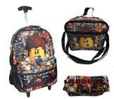 Mochila Masculina Infantil Roblox Rodinhas Lancheira Estojo - TOYS 2U - Kit  Mochila Infantil - Magazine Luiza