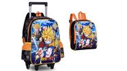 Kit Mochila Escolar Rodinha Dragon Ball Z Lancheira 2024