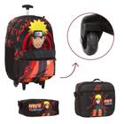 Kit mochila e estojo - Naruto modo kurama desenho anime geek