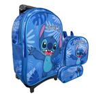 Kit Mochila Escolar Rodinhas Stitch