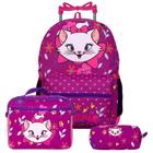 Kit Mochila Feminina Escolar De Rodinha Marie Com Lancheira - Toys 2U