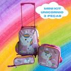 Kit Mochila Feminina Infantil Beby Uniconio De Rodinha Menina