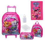 Kit Mochila Feminina Infantil Rodinhas Patrulha Canina Sky - Mosaner Store