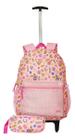 Kit Mochila Feminina Love Coração Juvenil Infantil Estojo