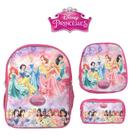 Kit Mochila Feminina Princesas Lancheira Infantil