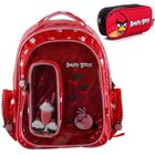 KIt Mochila Infantil Angry Birds Tam M Alças Costas Escolar