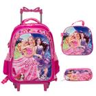 Kit Mochila Infantil Barbie Lancheira Estojo Envio 24 Hrs