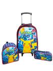 Kit Mochila Infantil com Rodinhas Pokémon + Lancheira Térmica + Estojo Escolar