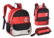 Kit Mochila Infantil Costas Flamengo Crf Baby Clio Branco