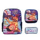 Kit Mochila Infantil De Costas Pk Xd Game Criança Tam G - Toys 2U