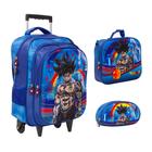 Kit Mochila Infantil De Rodinhas Dragon Ball Goku Desenho - TOYS 2U