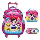 Kit Mochila Infantil De Rodinhas LOL 3D Envio Imediato