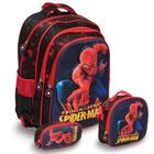 Kit Mochila Infantil Escolar Costas Homem Aranha + Lancheira