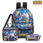 kit mochila de rodinhas Sonic jogo game infantil escolar meninos aulas  bolsa - Multipla Escolha Brasil - Kit Mochila Infantil - Magazine Luiza