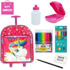 Kit Mochila Infantil Escolar Material Completo Para Menina