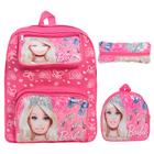 Kit Mochila Infantil Feminina Barbie Lancheira Estojo M