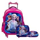 Kit Mochila Infantil Frozen Rodas Lancheira Térmica Grande