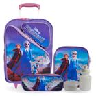 Kit Mochila Infantil Frozen Rodinhas Tam G