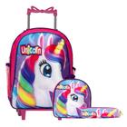 Kit Mochila Infantil Grande Unicórnio Carrinho Menina - TOYS 2U