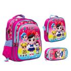 Kit Mochila Infantil Lol Surprise Costas Toys 2U Lançamento