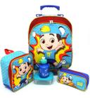 Kit Mochila Infantil Luccas Neto Escolar Tam M Rodinhas F5