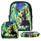 Kit Mochila Infantil Masculina Incrivel Hulk Passeio Costas - TOYS 2U