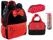 Kit Mochila Infantil Meninas Espaçosa + Lancheira e Estojo - SVG