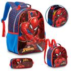 Kit Mochila Infantil Menino Homem Aranha Passeio Creche - Xeryus