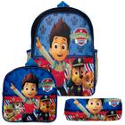 Kit Mochila Infantil Menino Patrulha Canina com Lancheira