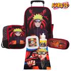 Kit Mochila Infantil Menino Rodinha Naruto com Itens Toys 2U