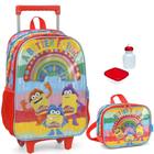 Kit Mochila Infantil Play Doh Massinha Rodinhas Escolar G