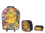 Mochila Pokemon Vira Playset Campo De Batalha Pikachu Sunny