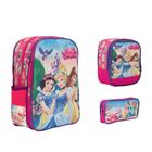 Kit Mochila Infantil Princesas Costas Resistente Toys 2U