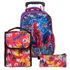 Mochila de Rodinhas 360 Marvel Homem Aranha Azul - Pedagógica - Papelaria,  Livraria, Artesanato, Festa e Fantasia