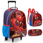 Kit Mochila Infantil Rodinha Spider Man + Lancheira Térmica