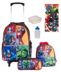 Kit Mochila Infantil Rodinhas Vingadores+ Lancheira + Estojo - Mosaner Store