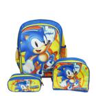 Kit Mochila Infantil Sonic Tam G costas