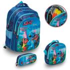 Kit Mochila Infantil Stitch Costas G Com Lancheira Térmica