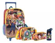 Kit Mochila Infantil Toy Story Woody Rodinhas Tam G Completo - Luxcel