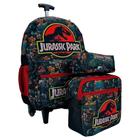 Kit Mochila Jurassic Park com Rodinhas e Lancheira e Estojo