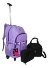 Kit Mochila Juvenil Yepp Girls Original Rodinhas Escolar Top