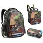 Kit Mochila, Lancheira e Estojo Escolar Gamecrafit