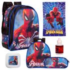 Kit Mochila Lancheira Infantil Menino Homem Aranha